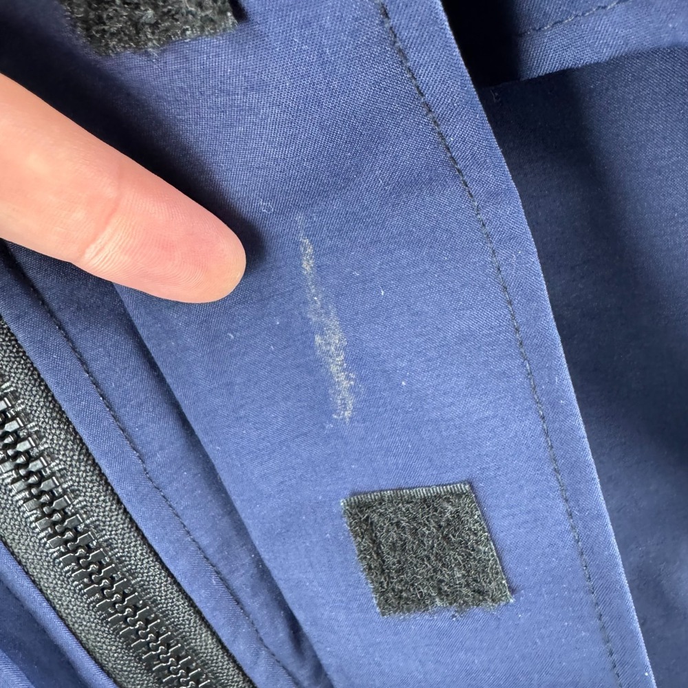 USN Goretex Fowl Weather II Parka Mens Large Blue Waterproof Shell Military USA - Picture 11 of 16